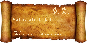 Veinstein Kitti névjegykártya